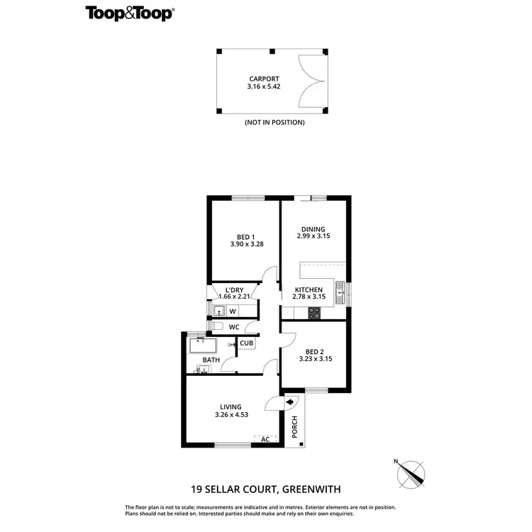 Floorplan of Homely house listing, 19 Sellar Court, Greenwith SA 5125