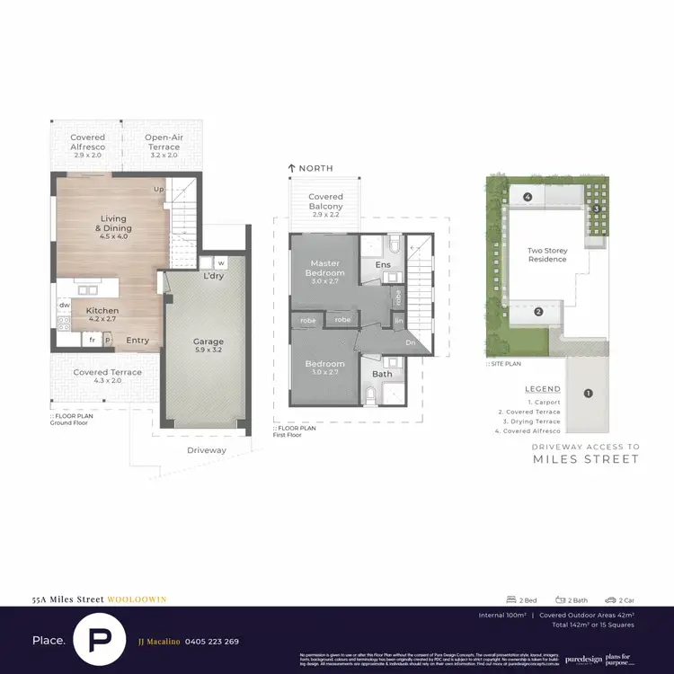 Floorplan of Homely townhouse listing, 55A Miles Street, Clayfield QLD 4011