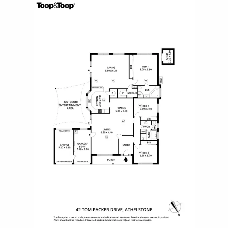 Floorplan of Homely house listing, 42 Tom Packer Drive, Athelstone SA 5076