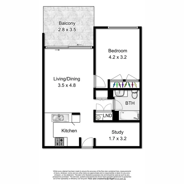 Floorplan of Homely apartment listing, 74/170 Leichhardt Street, Spring Hill QLD 4000