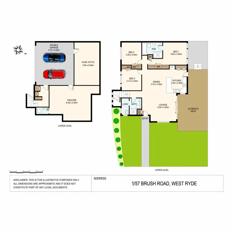Floorplan of Homely villa listing, 1/57 Brush Rd., West Ryde NSW 2114