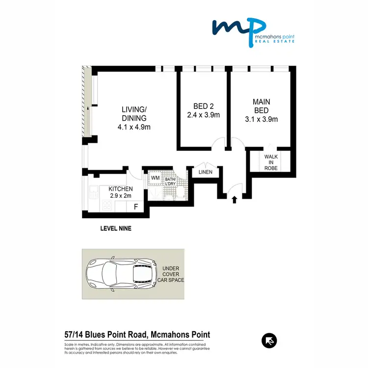 Floorplan of Homely apartment listing, 57/14 Blues Point Road, Mcmahons Point NSW 2060