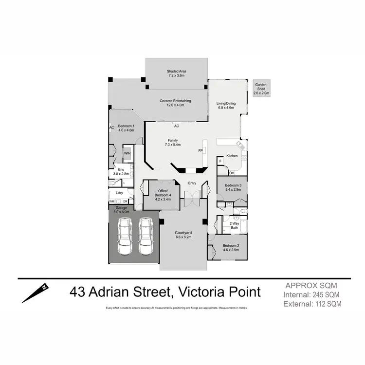 Floorplan of Homely house listing, 43 Adrian Street, Victoria Point QLD 4165