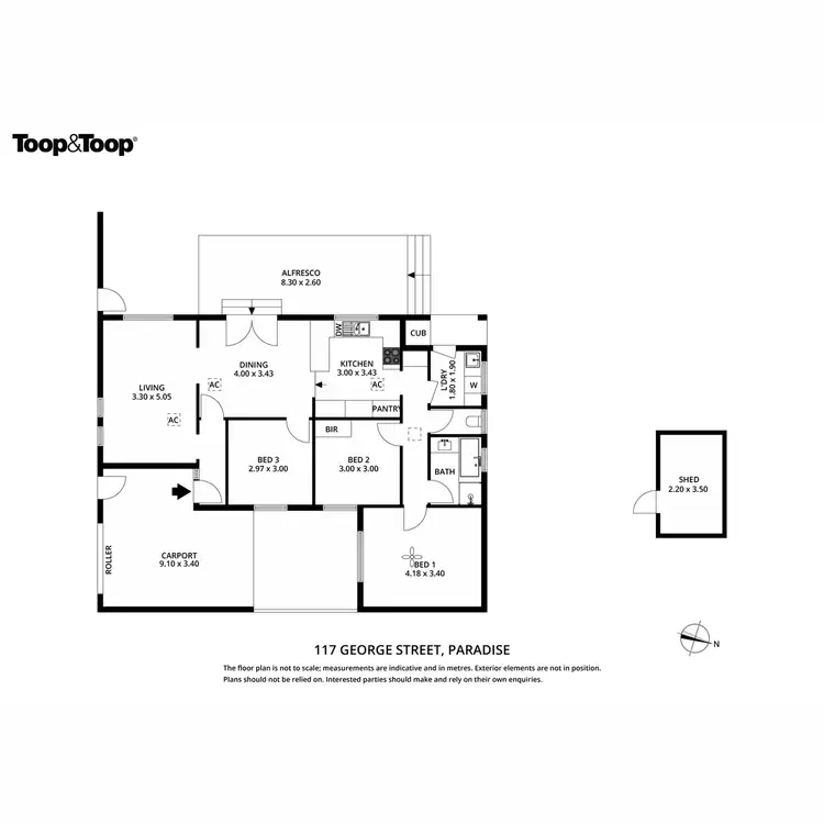Floorplan of Homely house listing, 117 George Street, Paradise SA 5075