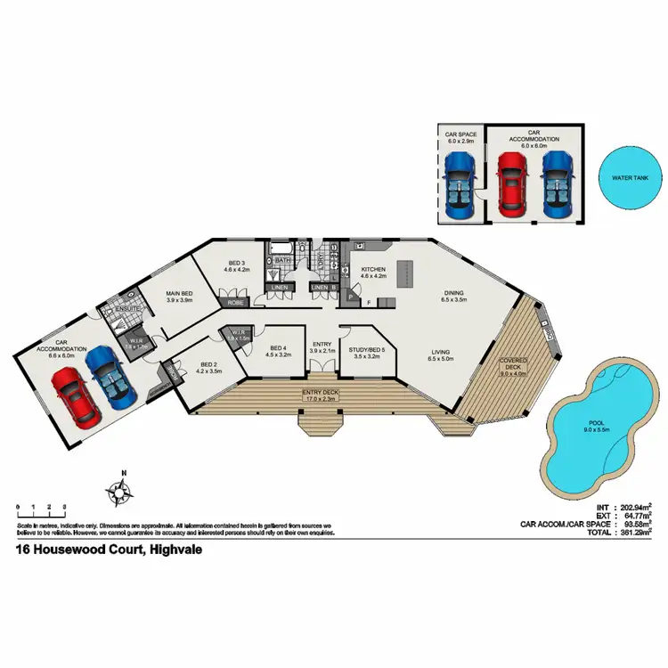 Floorplan of Homely house listing, 16 Housewood Court, Highvale QLD 4520