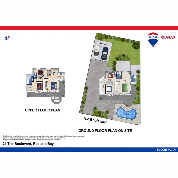 Floorplan of Homely house listing, 21 The Boulevard, Redland Bay QLD 4165