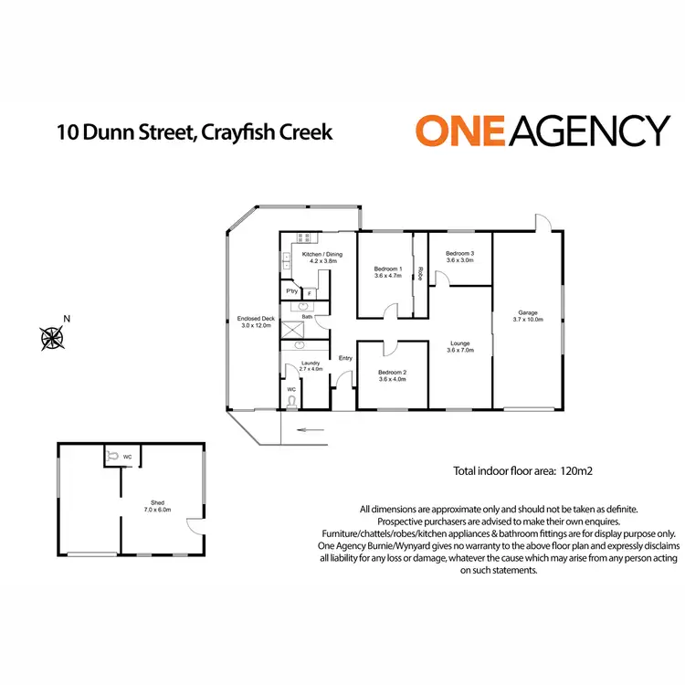 Floorplan of Homely house listing, 10 Dunn Street, Crayfish Creek TAS 7321