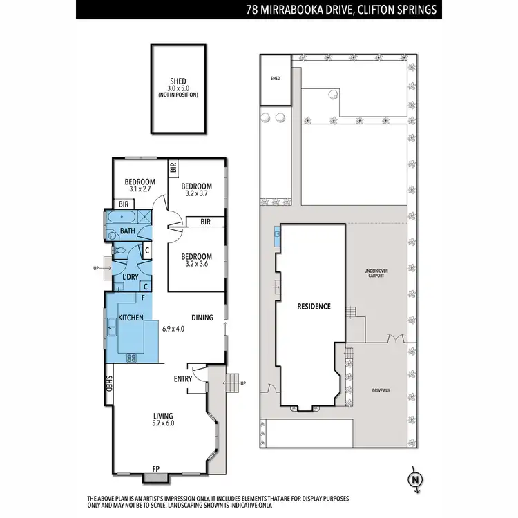 Floorplan of Homely house listing, 78 Mirrabooka Drive, Clifton Springs VIC 3222