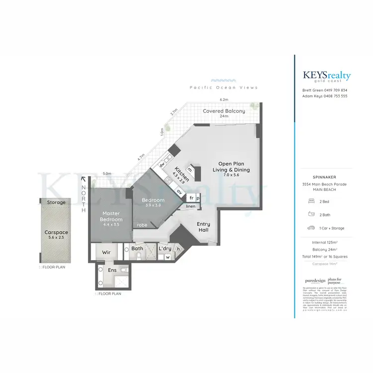 Floorplan of Homely apartment listing, 14/3554 Main Beach Parade, Main Beach QLD 4217