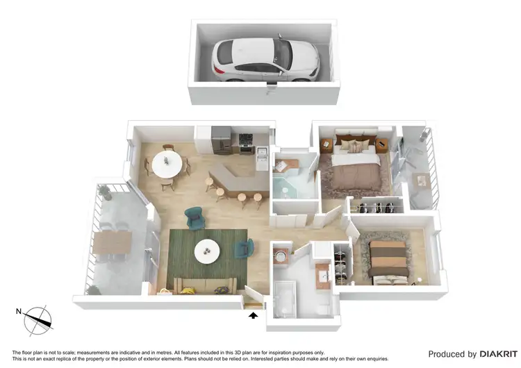 Floorplan of Homely unit listing, 5/18 Mcilwraith Street, Everton Park QLD 4053