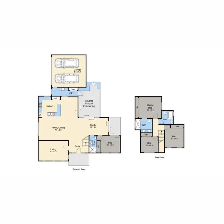 Floorplan of Homely house listing, 1/12 Victoria Crescent, Safety Beach VIC 3936