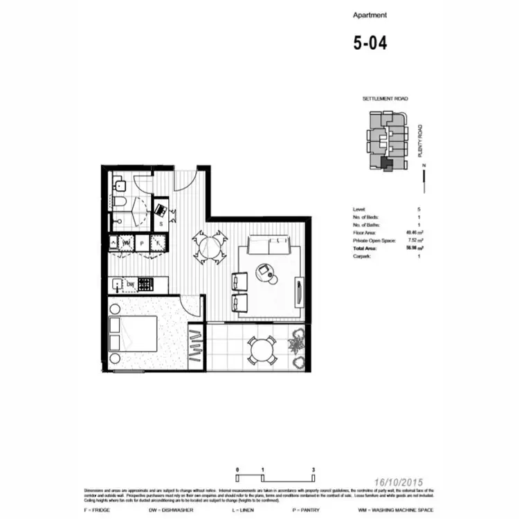 Floorplan of Homely apartment listing, 5.04/21-23 Plenty Road, Bundoora VIC 3083