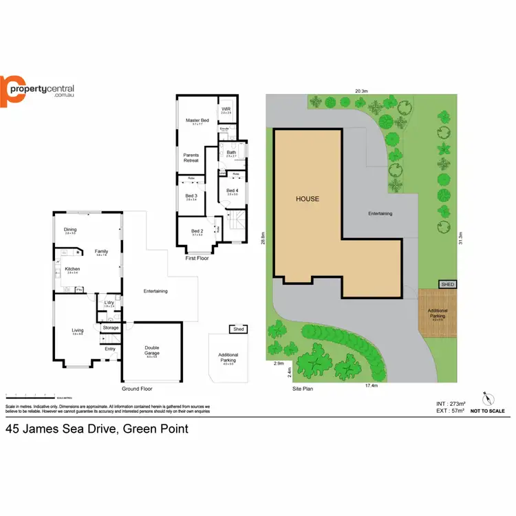 Floorplan of Homely house listing, 45 James Sea Drive, Green Point NSW 2251