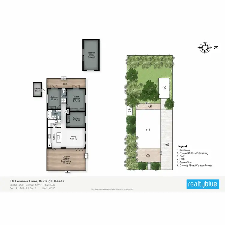 Floorplan of Homely house listing, 10 Lemana Lane, Burleigh Heads QLD 4220