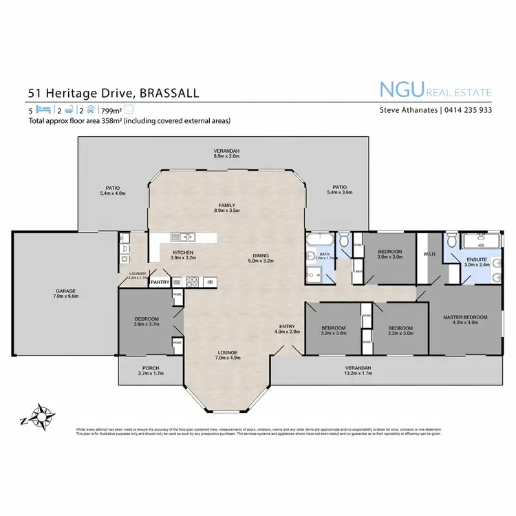 Floorplan of Homely house listing, 51 Heritage Drive, Brassall QLD 4305