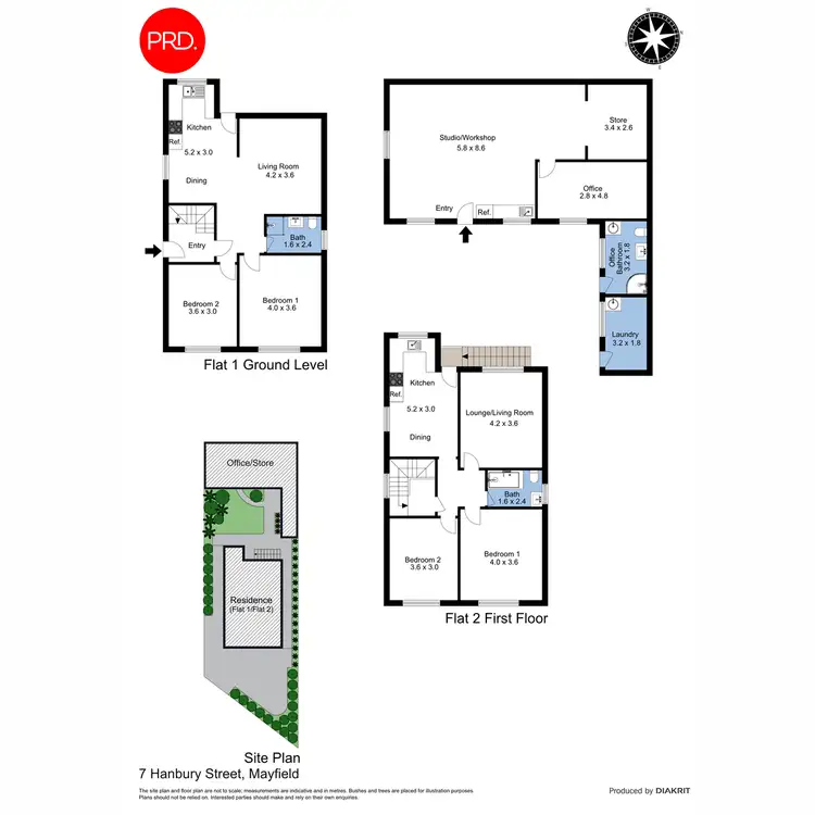 Floorplan of Homely block of units listing, 7 Hanbury Street, Mayfield NSW 2304