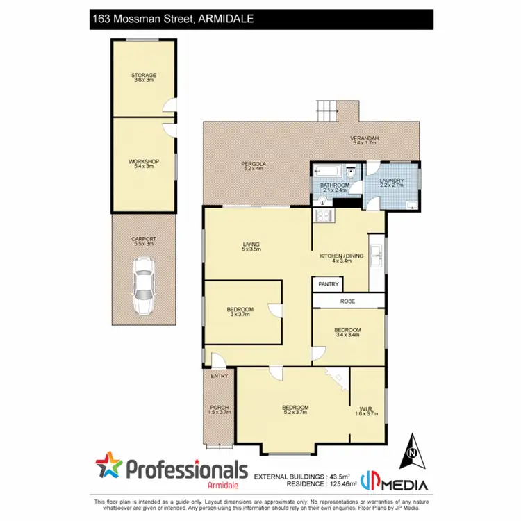 Floorplan of Homely house listing, 163 Mossman Street, Armidale NSW 2350