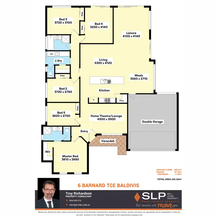 Floorplan of Homely house listing, 6 Barnard Terrace, Baldivis WA 6171