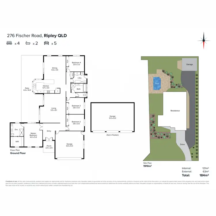 Floorplan of Homely house listing, 276 Fischer Road, Ripley QLD 4306