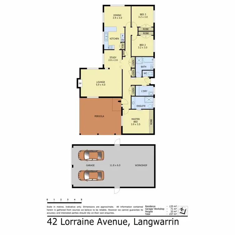 Floorplan of Homely house listing, 42 Lorraine Avenue, Langwarrin VIC 3910