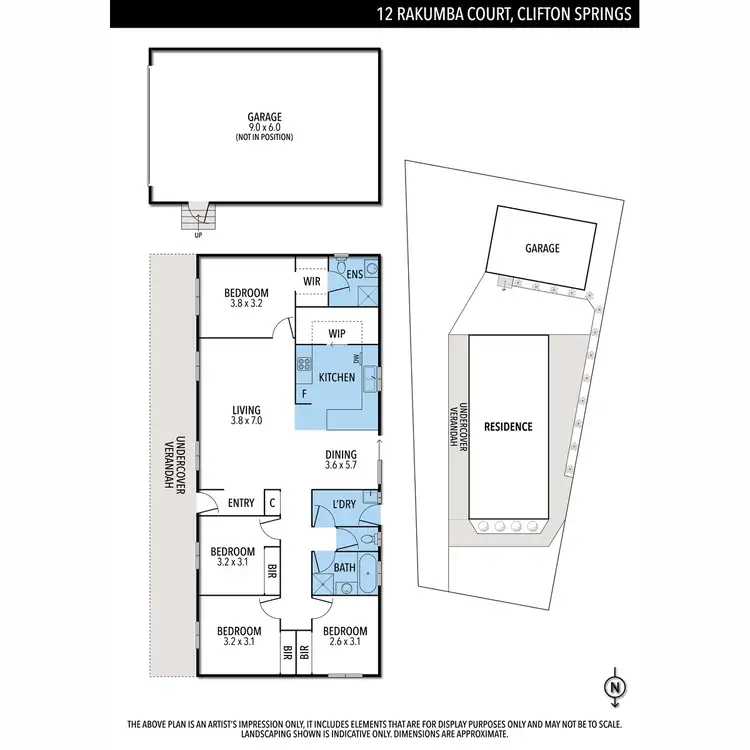 Floorplan of Homely house listing, 12 Rakumba Court, Clifton Springs VIC 3222
