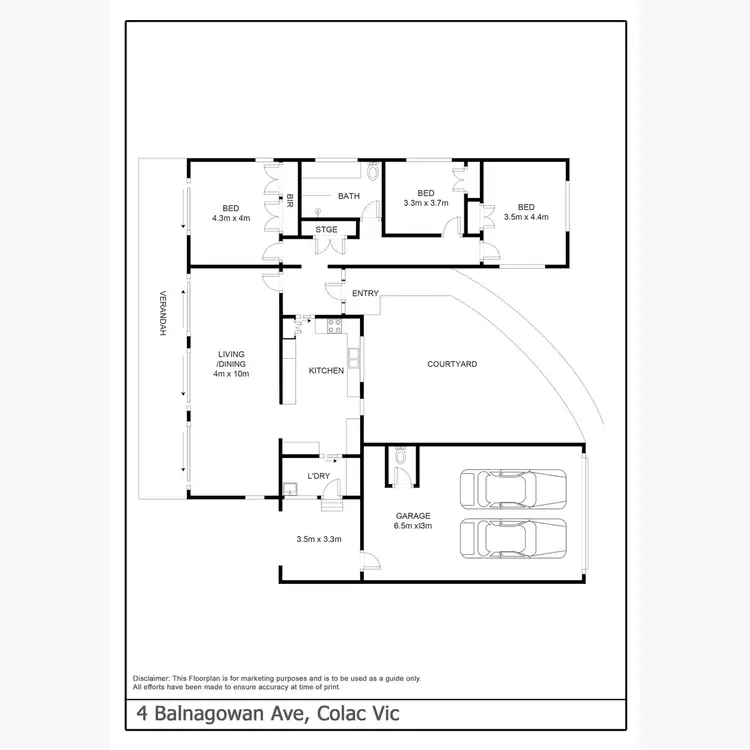 Floorplan of Homely house listing, 4 Balnagowan Avenue, Colac VIC 3250