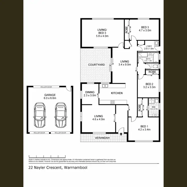 Floorplan of Homely house listing, 22 Nayler Crescent, Warrnambool VIC 3280