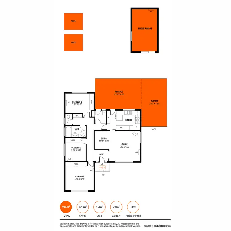 Floorplan of Homely house listing, 2 Greer Place, Magill SA 5072