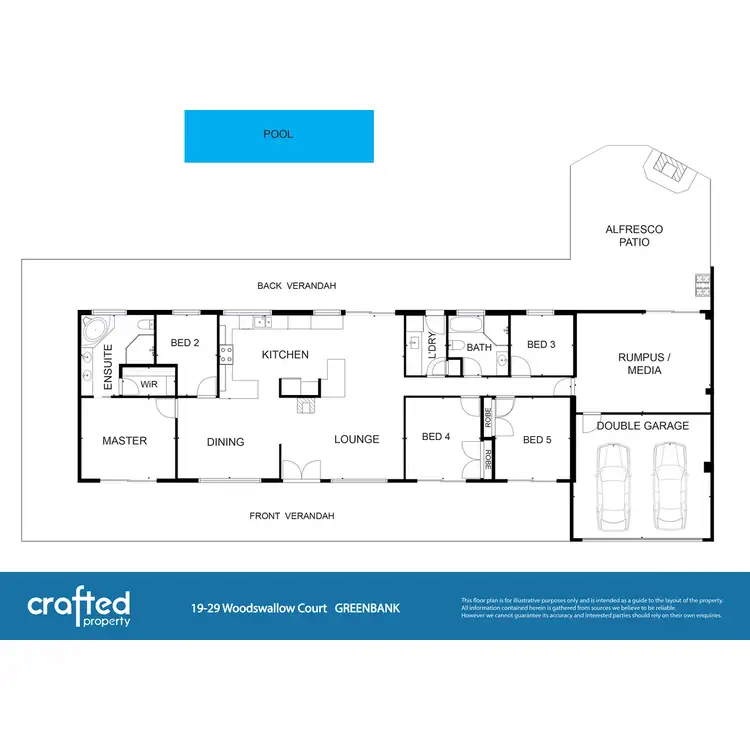 Floorplan of Homely rural property listing, 19 Woodswallow Court, Greenbank QLD 4124