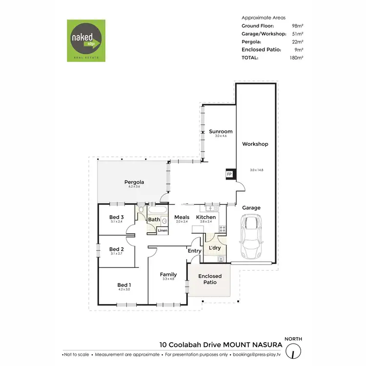 Floorplan of Homely house listing, 10 Coolabah Drive, Mount Nasura WA 6112