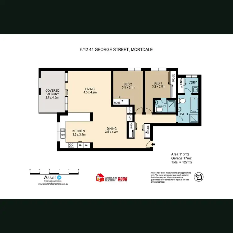 Floorplan of Homely apartment listing, 6/42-44 George Street, Mortdale NSW 2223