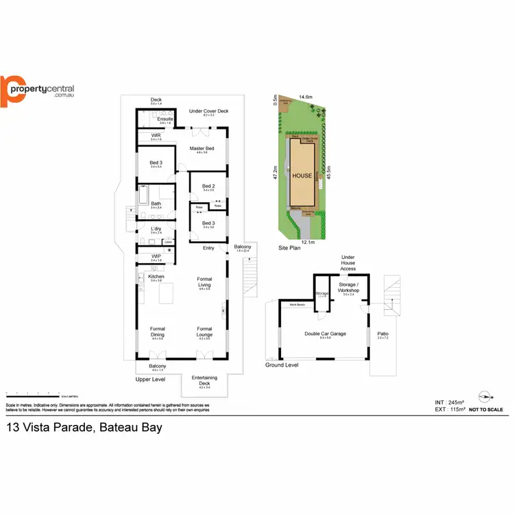 Floorplan of Homely house listing, 13 Vista Parade, Bateau Bay NSW 2261