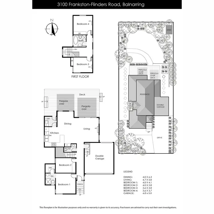 Floorplan of Homely house listing, 3100 Frankston Flinders Road, Balnarring VIC 3926