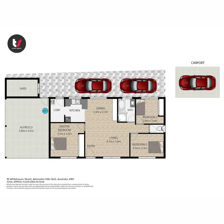 Floorplan of Homely house listing, 19 Whitehaven Street, Alexandra Hills QLD 4161