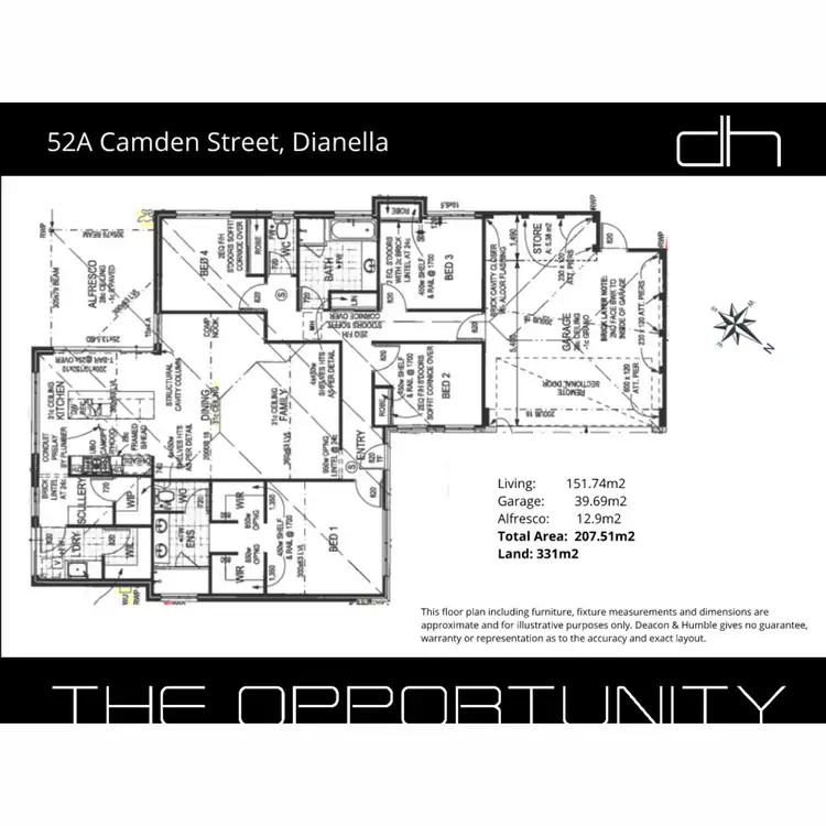 Floorplan of Homely house listing, 52A Camden Street, Dianella WA 6059
