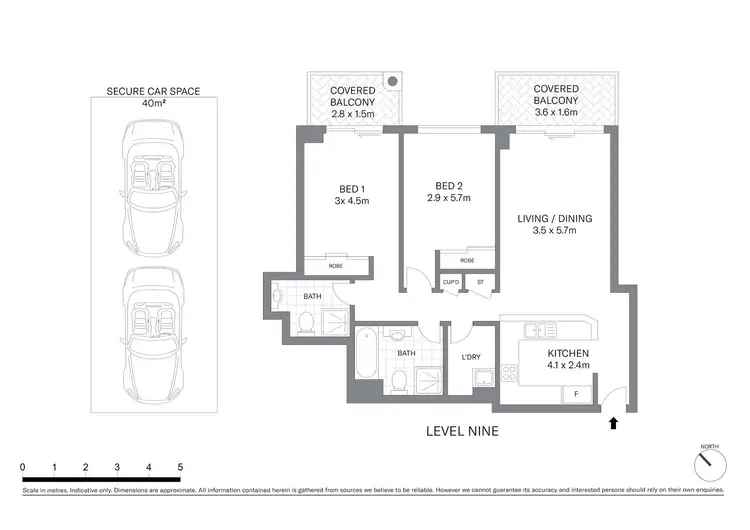 Floorplan of Homely apartment listing, 261/102 Miller Street, Pyrmont NSW 2009
