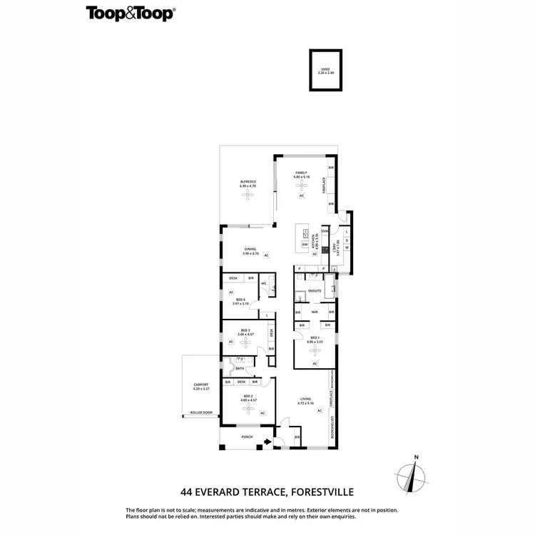 Floorplan of Homely house listing, 44 Everard Terrace, Forestville SA 5035