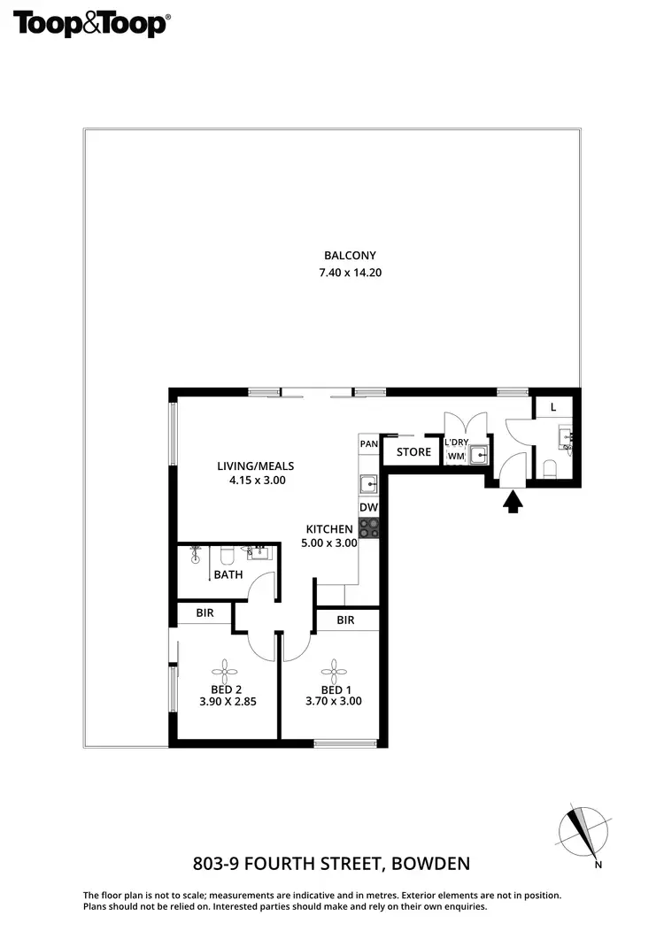 Floorplan of Homely apartment listing, 803/9 Fourth Street, Bowden SA 5007