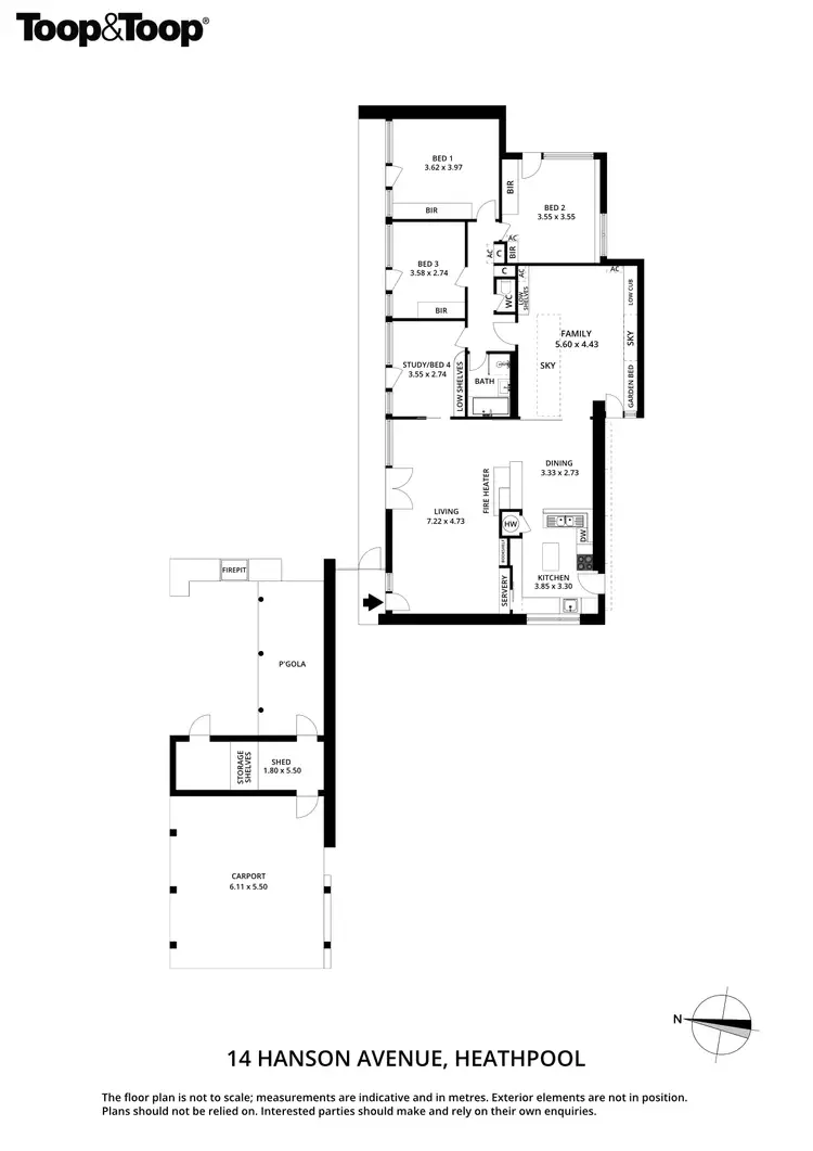 Floorplan of Homely house listing, 14 Hanson Avenue, Heathpool SA 5068