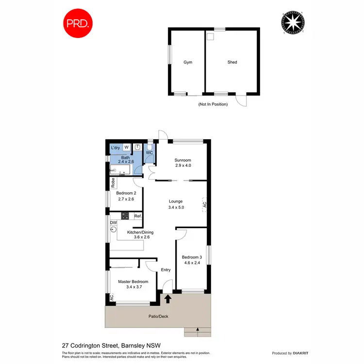 Floorplan of Homely house listing, 27 Codrington Street, Barnsley NSW 2278