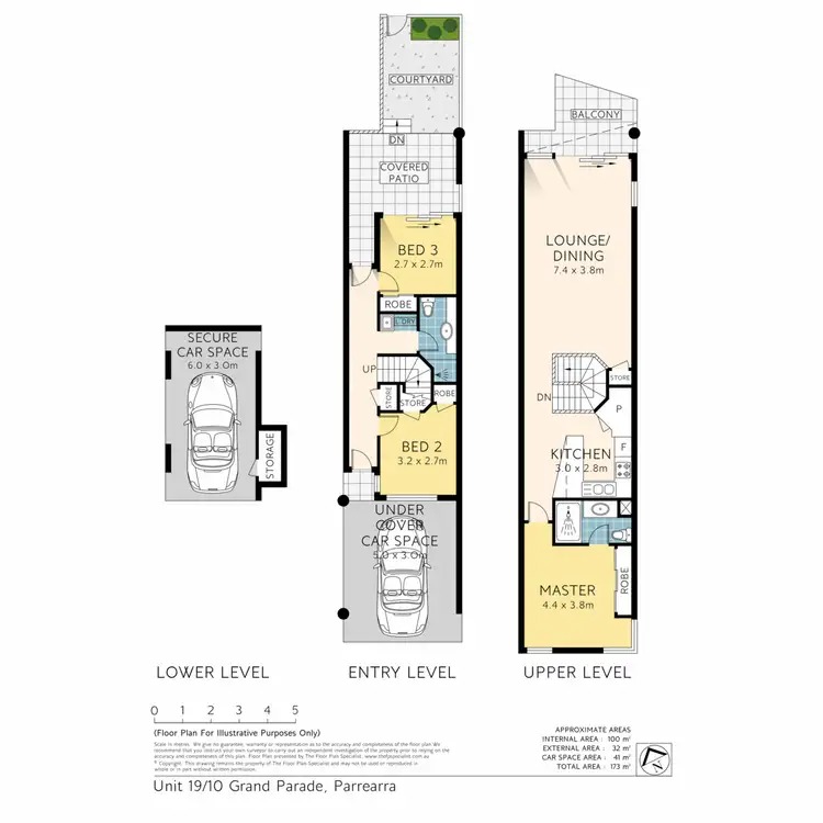 Floorplan of Homely townhouse listing, 19/10 Grand Parade, Kawana Island QLD 4575