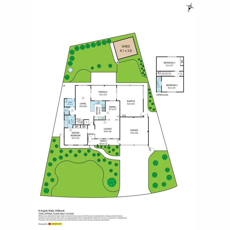 Floorplan of Homely house listing, 8 Argyle Walk, Hillbank SA 5112