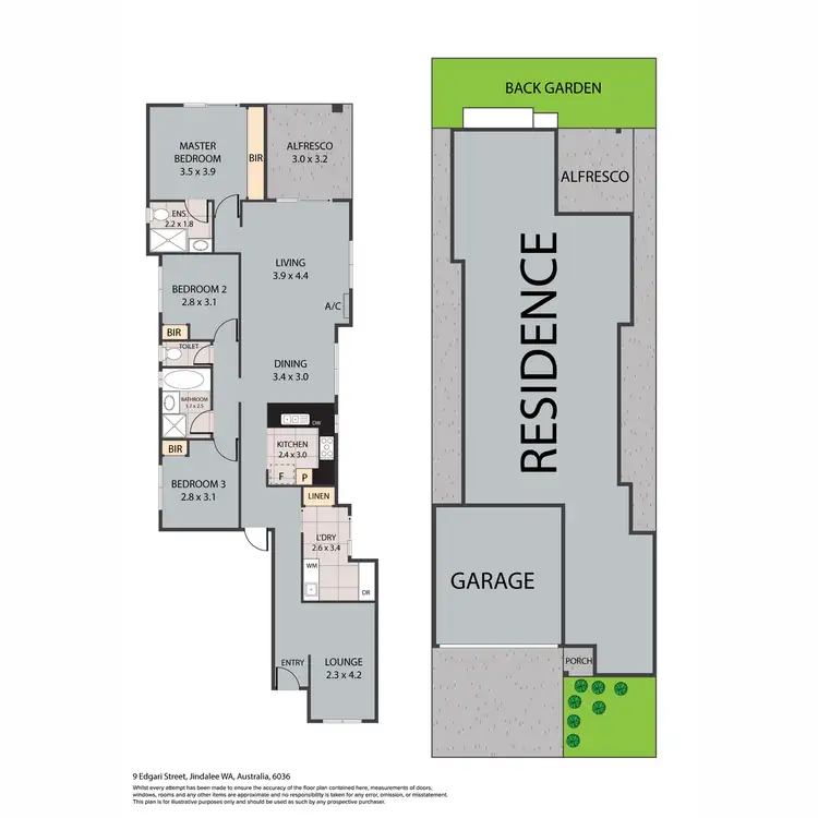 Floorplan of Homely house listing, 9 Edgari Street, Jindalee WA 6036