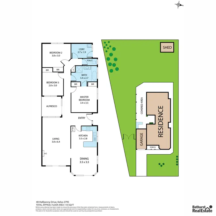 Floorplan of Homely house listing, 40 Halfpenny Drive, Kelso NSW 2795
