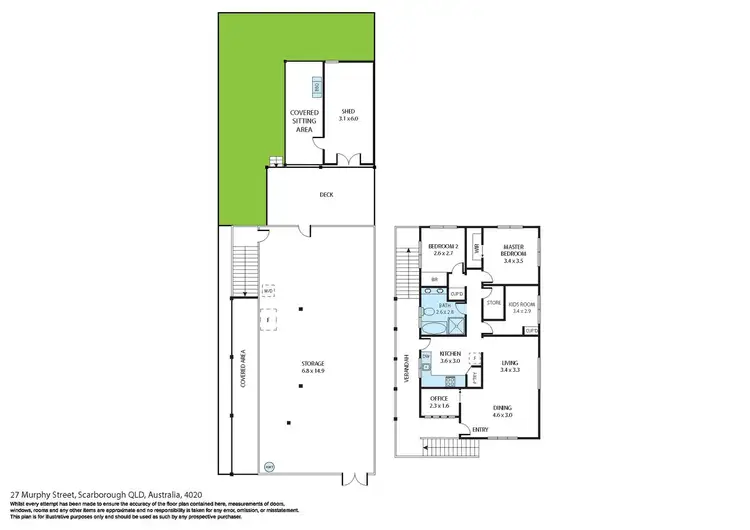 Floorplan of Homely house listing, 27 Murphy Street, Scarborough QLD 4020