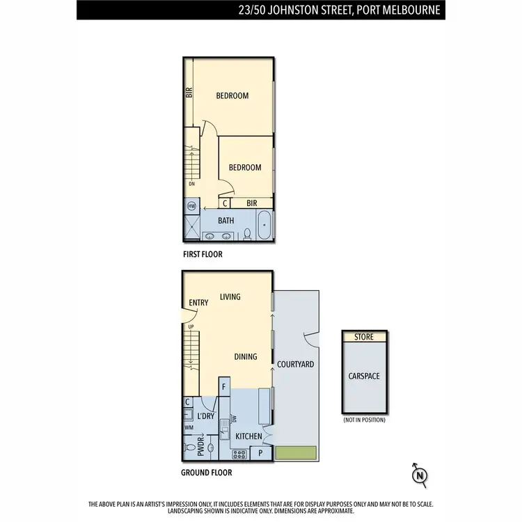 Floorplan of Homely apartment listing, 23/50 Johnston Street, Port Melbourne VIC 3207