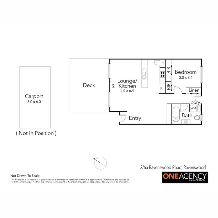 Floorplan of Homely unit listing, 2/6a Ravenswood Road, Ravenswood TAS 7250