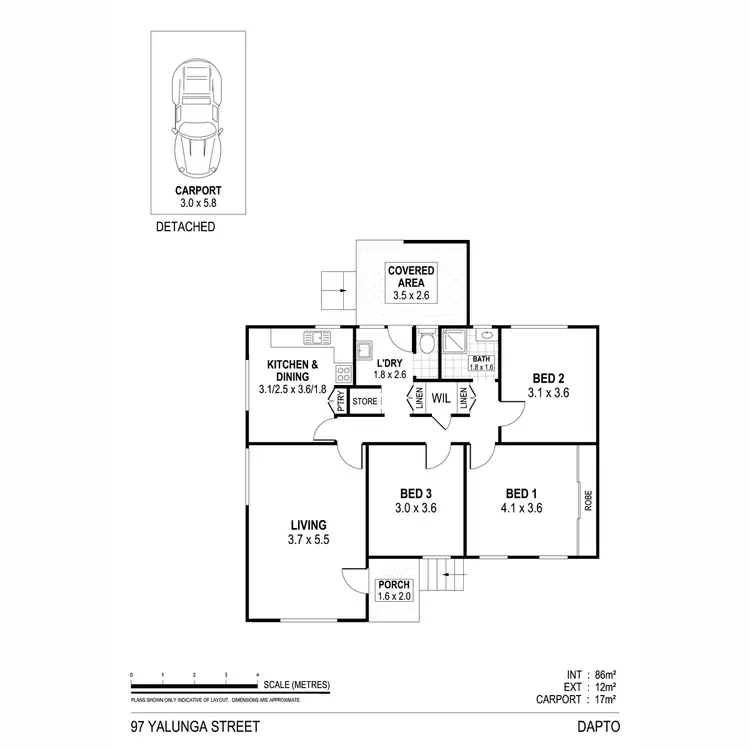 Floorplan of Homely house listing, 97 Yalunga Street, Dapto NSW 2530