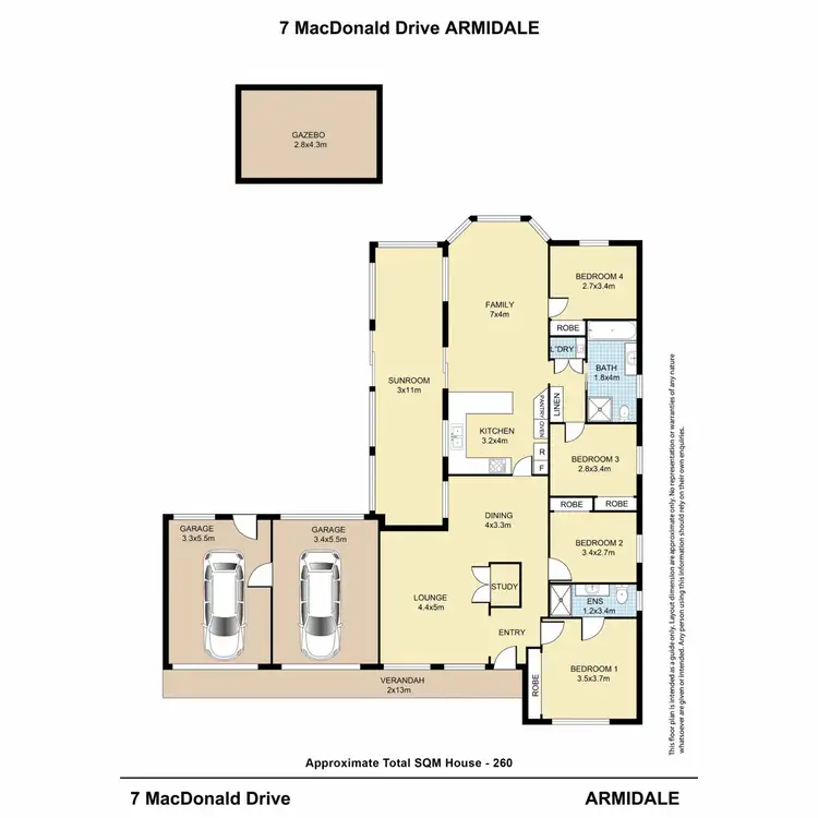 Floorplan of Homely house listing, 7 MacDonald Drive, Armidale NSW 2350