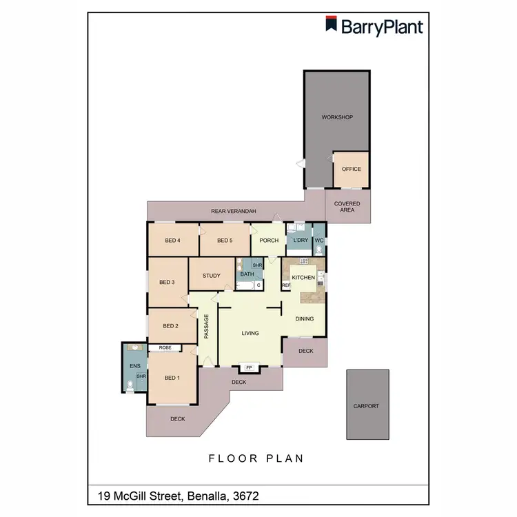 Floorplan of Homely house listing, 19 McGill Street, Benalla VIC 3672
